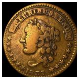 1837 Hard Times Token LIGHTLY CIRCULATED