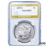 1878-S Morgan Silver Dollar PGA MS63