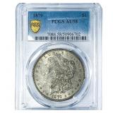 1879 Morgan Silver Dollar PCGS AU58