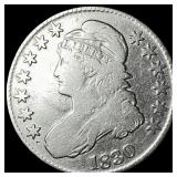 1830 Capped Bust Half Dollar LIGHTLY CIRCULATED