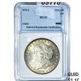 1878-S Morgan Silver Dollar NNC MS65