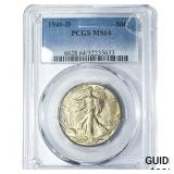1946-D Walking Liberty Half Dollar PCGS MS64
