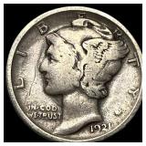 1921 Mercury Dime NEARLY UNCIRCULATED