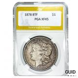 1878 8TF Morgan Silver Dollar PGA XF45