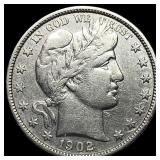 1902 Barber Half Dollar CLOSELY UNCIRCULATED