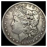 1891-O Silver Morgan Dollar NEARLY UNCIRCULATED