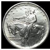 1925 Stone Mountain Silver Half Dollar CLOSELY UNC