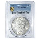 1886 Morgan Silver Dollar PCGS MS63