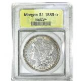 1889-O Morgan Silver Dollar USCG MS63+