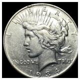 1934 Silver Peace Dollar CLOSELY UNCIRCULATED