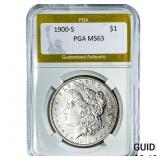 1900-S Morgan Silver Dollar PGA MS63