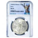 1982-Mo 1 Onza Mexico  NGC MS65