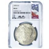 1878-S Morgan Silver Dollar NGC MS63