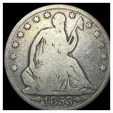 1853 Arrows Seated Liberty Half Dollar NICELY CIRC