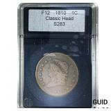 1810 Classic Head Large Cent  F12