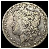 1893-CC Silver Morgan Dollar NEARLY UNCIRCULATED