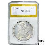 1885 Morgan Silver Dollar PGA MS66