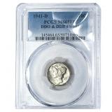 1941-D Mercury Silver Dime PCGS MS65 FB DDO&DDR FS
