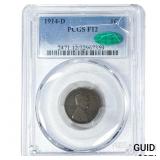 1914-D Wheat Cent PCGS F12