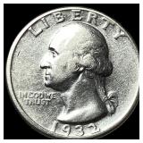 1932-D Silver Washington Quarter CLOSELY UNCIRCULA