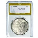 1879 Morgan Silver Dollar PGA MS63