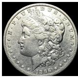 1896-O Silver Morgan Dollar ABOUT UNCIRCULATED