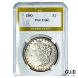 1890 Morgan Silver Dollar PGA MS63