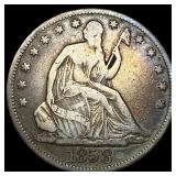 1858 Seated Liberty Half Dollar LIGHTLY CIRCULATED