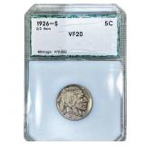 1926-S Buffalo Nickel PCI VF20