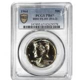 1964 Kennedy Half Dollar PCGS PR67 DDO FS-101