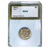 1913 Buffalo Nickel PCI MS65