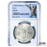 1982-Mo 1 Onza Mexico  NGC MS65