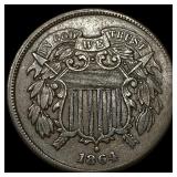 1864 Copper 2 Cents CLOSELY UNCIRCULATED
