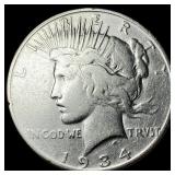 1934-S Silver Peace Dollar LIGHTLY CIRCULATED
