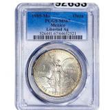1985Mo Mexico Silver 1 Onza Libertad PCGS MS67