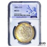 1883-O Morgan Silver Dollar NGC MS61