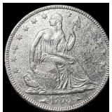 1873 Arrows Seated Liberty Half Dollar CLOSELY UNC