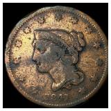 1841 Braided Hair Large Cent NICELY  CIRCULATED