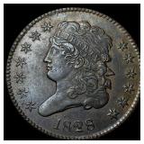 1828 Classic Head Half Cent CLOSELY  UNCIRCULATED