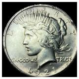 1921 Silver Peace Dollar CLOSELY UNCIRCULATED