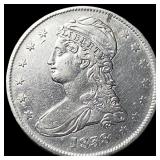 1838 Silver Half Dollar CLOSELY UNCIRCULATED