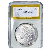1878 Morgan Silver Dollar PGA MS64