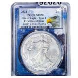 2021 Silver Eagle PCGS MS70 Type 1