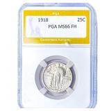 1918 Standing Liberty Quarter PGA MS66 FH