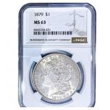 1879 Morgan Silver Dollar NGC MS63