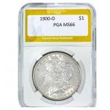 1900-O Morgan Silver Dollar PGA MS66