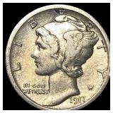 1917-D Mercury Dime NEARLY UNCIRCULATED