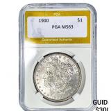 1900 Morgan Silver Dollar PGA MS63