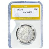 1900-S Barber Half Dollar PGA MS63