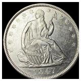 1847-O Silver Barber Half Dollar HIGH GRADE
